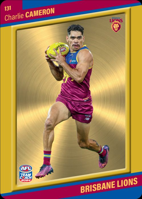 Charlie Cameron, 131, Gold Parallel, 2024 Teamcoach AFL