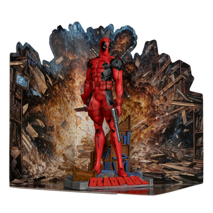 McFarlane Deadpool (The New Mutants #98) 1:10th Scale Posed Figure w/Scene