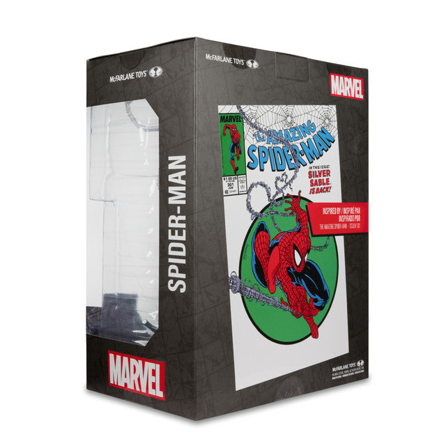 McFarlane Spider-Man (The Amazing Spider-Man #302) 1:6th Scale Posed Figure w/Scene & Comic