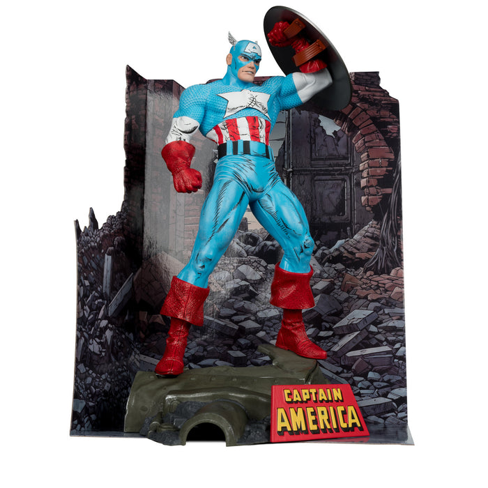 Captain America (The Amazing Spider-Man #323) 1:6th Scale Posed Figure w/Scene & Comic