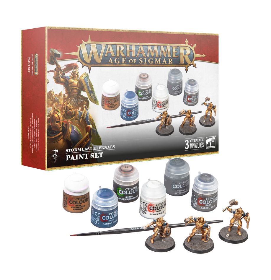 Warhammer Age of Sigmar 60-10, Stormcast Eternals + Paint Set