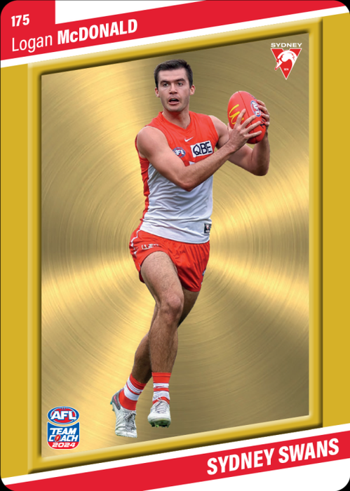 Logan McDonald, 175, Gold Parallel, 2024 Teamcoach AFL