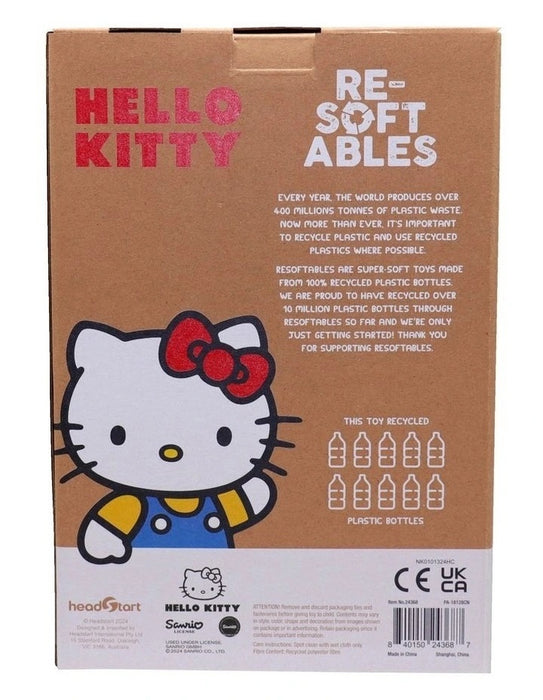 Hello Kitty, Blue Overalls - Re-Softables 10" Plush