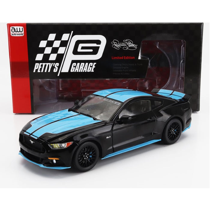 AUTOWORLD 2016 FORD MUSTANG GT, Petty's Garage, 1:18 Scale Diecast