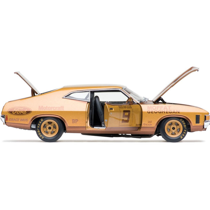 Classic Carlectables Ford XA Falcon GT, 1973 Bathurst Winner 50th Anniversary Gold Livery, 1:18 Scale Diecast Model Car