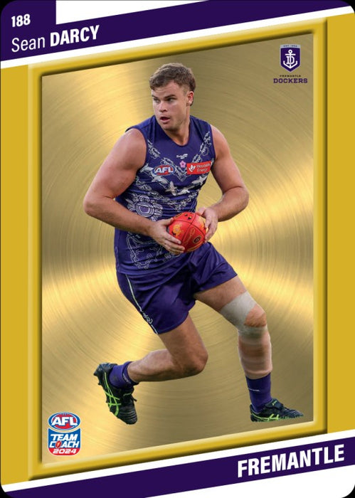 Sean Darcy, 188, Gold Parallel, 2024 Teamcoach AFL