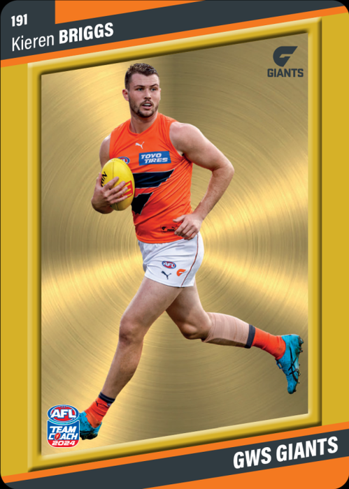 Kieren Briggs, 191, Gold Parallel, 2024 Teamcoach AFL