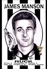 Collingwood Magpies 1990 Premiers Card Set by Noel