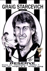 Collingwood Magpies 1990 Premiers Card Set by Noel