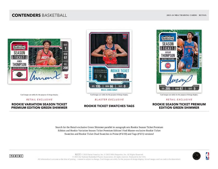 2023-24 Panini Contenders Basketball 5-Pack Blaster Box