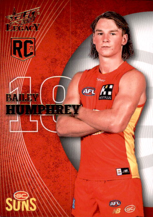 2023 Select AFL Legacy Base Rookie Cards - 158 to 217 - Pick Your Card