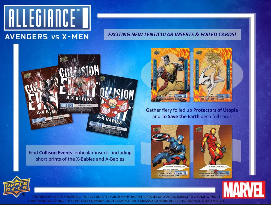 2023 Upper Deck Marvel Allegiance: Avengers VS X-Men Hobby Box