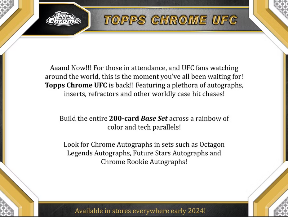 2024 Topps Chrome UFC 6-Pack Blaster Box