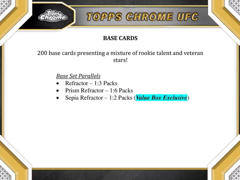 2024 Topps Chrome UFC 6-Pack Blaster Box