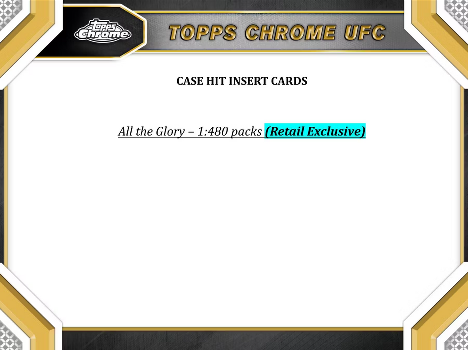 2024 Topps Chrome UFC 6-Pack Blaster Box