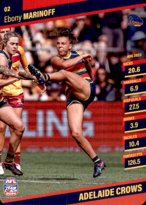 2024 Teamcoach AFLW Common Cards - Cards 1 to 54 - Pick Your Card