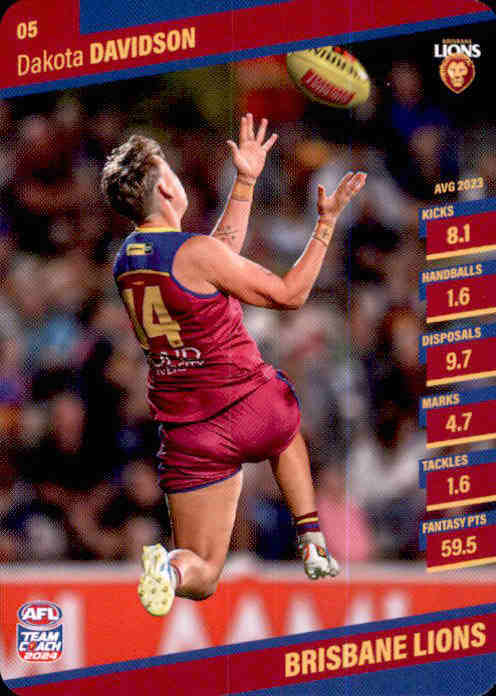 2024 Teamcoach AFLW Common Cards - Cards 1 to 54 - Pick Your Card