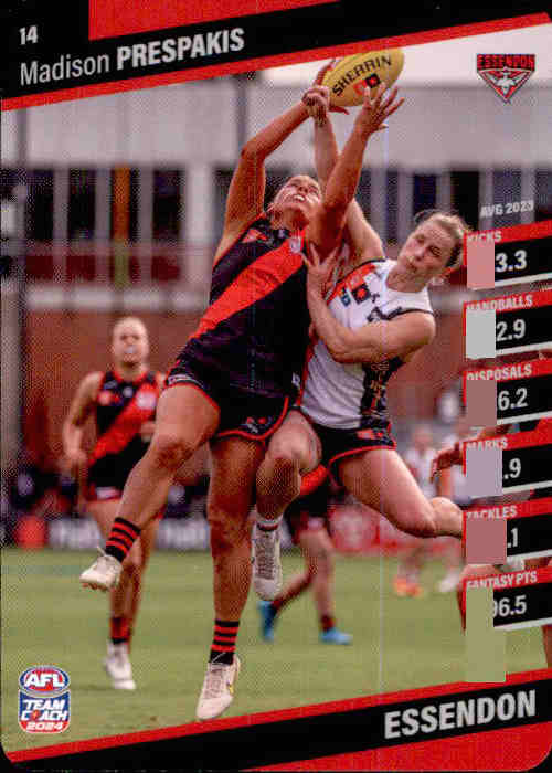 2024 Teamcoach AFLW Common Cards - Cards 1 to 54 - Pick Your Card