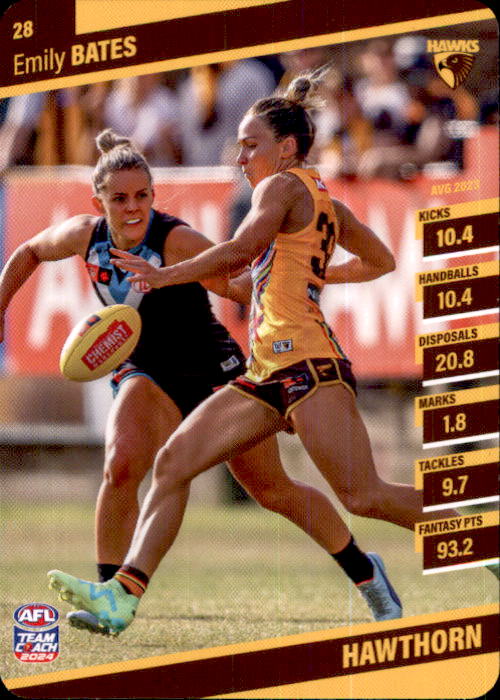 2024 Teamcoach AFLW Common Cards - Cards 1 to 54 - Pick Your Card