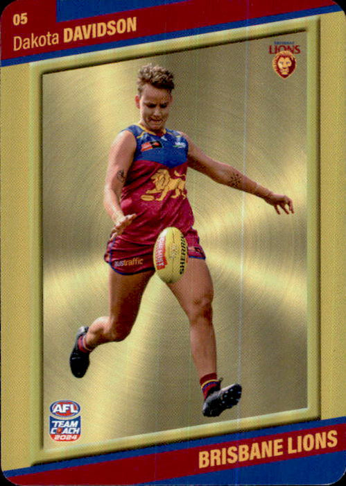 2024 Teamcoach AFLW GOLD Parallel Cards - Cards 1 to 54 - Pick Your Card