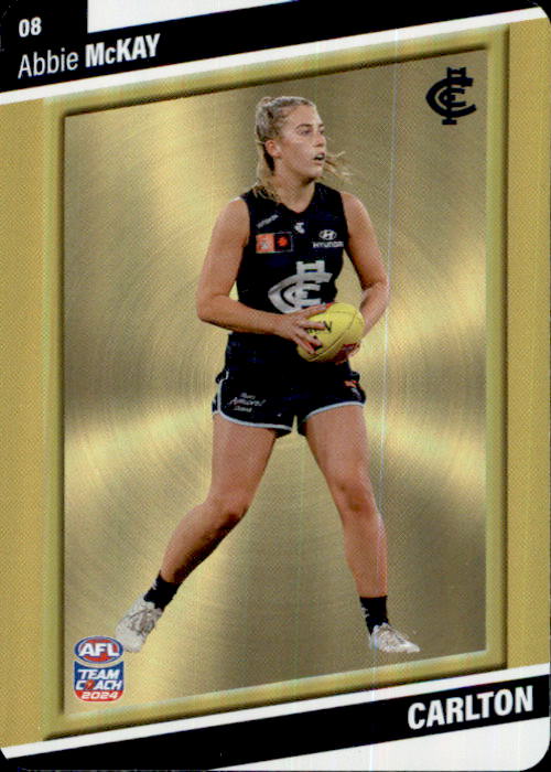 2024 Teamcoach AFLW GOLD Parallel Cards - Cards 1 to 54 - Pick Your Card