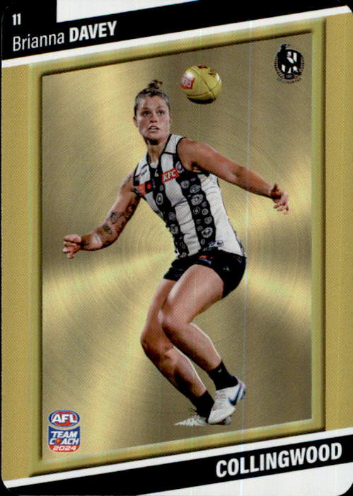 2024 Teamcoach AFLW GOLD Parallel Cards - Cards 1 to 54 - Pick Your Card