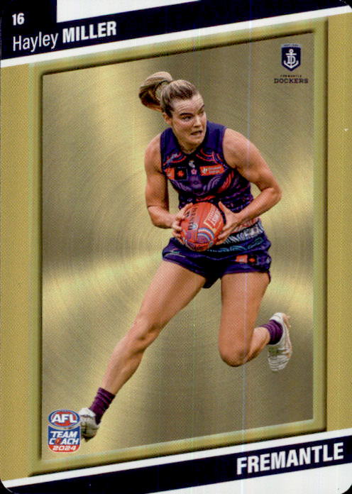 2024 Teamcoach AFLW GOLD Parallel Cards - Cards 1 to 54 - Pick Your Card