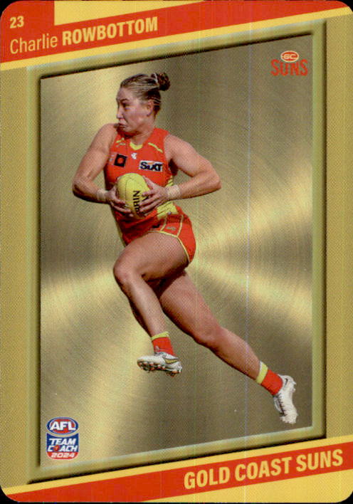 2024 Teamcoach AFLW GOLD Parallel Cards - Cards 1 to 54 - Pick Your Card
