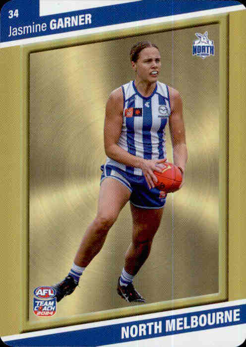 2024 Teamcoach AFLW GOLD Parallel Cards - Cards 1 to 54 - Pick Your Card