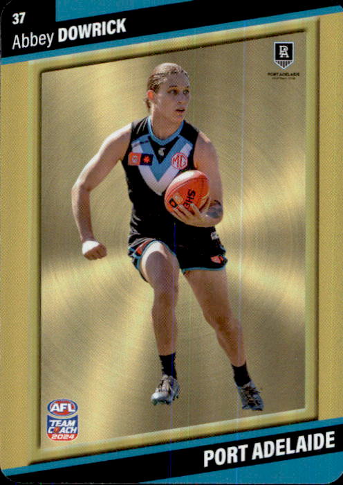 2024 Teamcoach AFLW GOLD Parallel Cards - Cards 1 to 54 - Pick Your Card