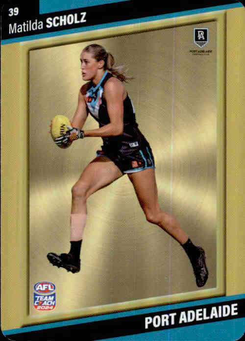 2024 Teamcoach AFLW GOLD Parallel Cards - Cards 1 to 54 - Pick Your Card