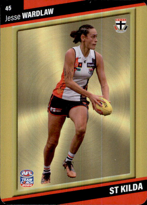 2024 Teamcoach AFLW GOLD Parallel Cards - Cards 1 to 54 - Pick Your Card