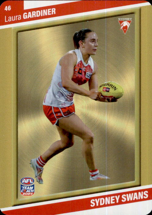 2024 Teamcoach AFLW GOLD Parallel Cards - Cards 1 to 54 - Pick Your Card