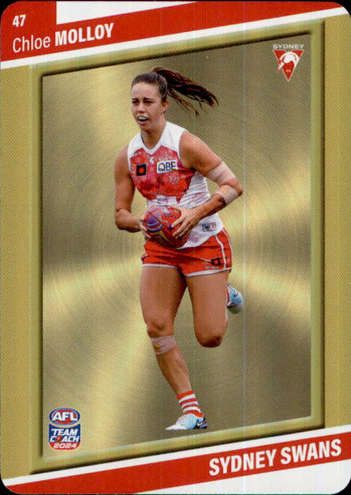 2024 Teamcoach AFLW GOLD Parallel Cards - Cards 1 to 54 - Pick Your Card