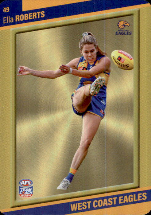 2024 Teamcoach AFLW GOLD Parallel Cards - Cards 1 to 54 - Pick Your Card