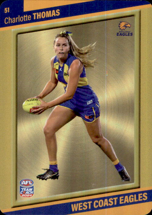 2024 Teamcoach AFLW GOLD Parallel Cards - Cards 1 to 54 - Pick Your Card