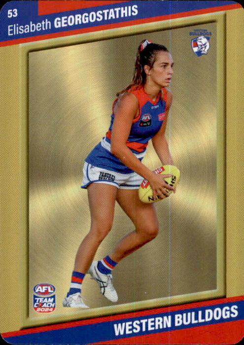 2024 Teamcoach AFLW GOLD Parallel Cards - Cards 1 to 54 - Pick Your Card