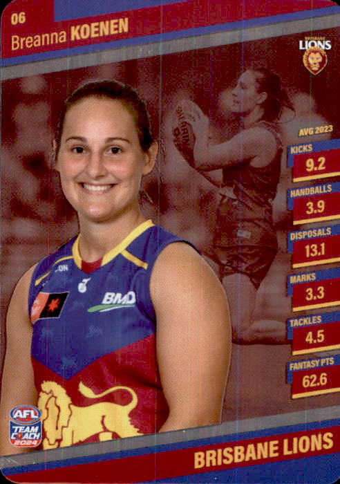 2024 Teamcoach AFLW Silver Parallel Cards - Cards 1 to 54 - Pick Your Card