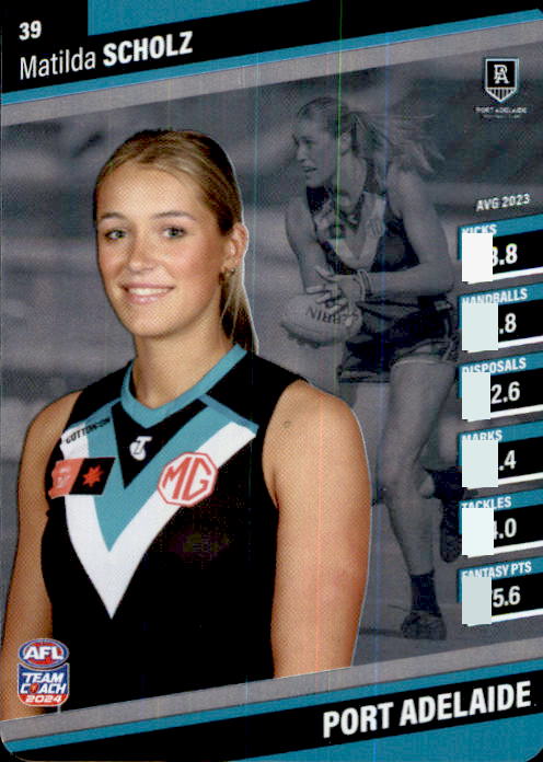 2024 Teamcoach AFLW Silver Parallel Cards - Cards 1 to 54 - Pick Your Card