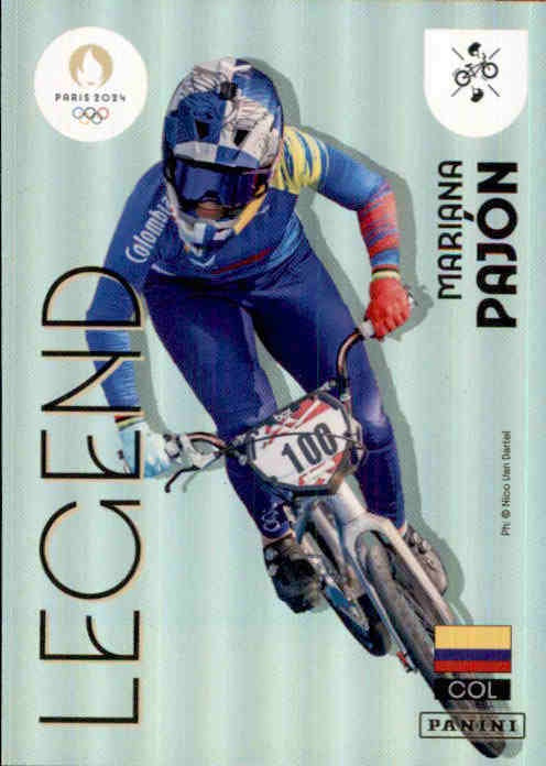 Mariana Pajon, #132, Legend, 2024 Panini Paris Olympics
