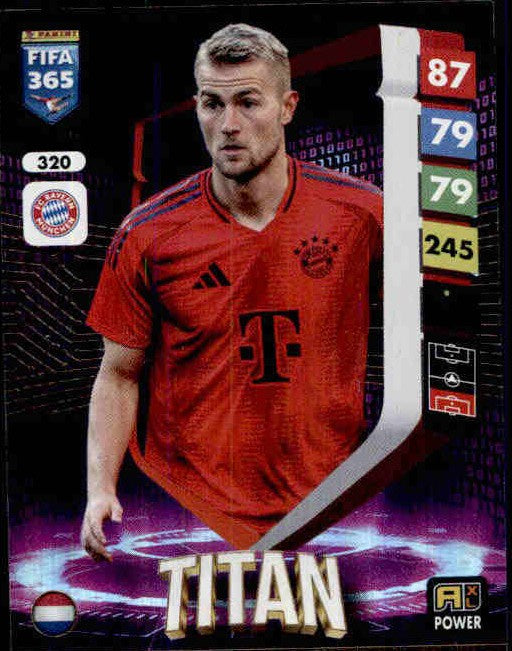 Matthius De Ligt, Titan, 2025 Panini FIFA 365 Adrenalyn XL Soccer