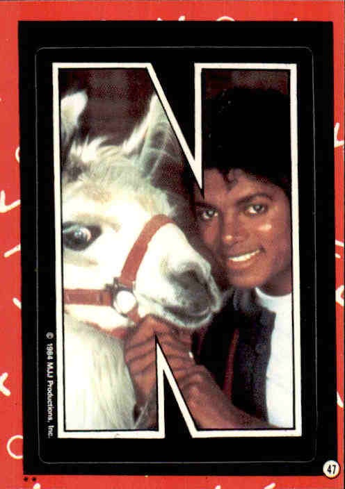 Michael Jackson, Letter N Sticker, 1984 MJJ Productions Inc