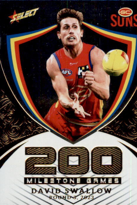 David Swallow, MGH52, Milestone Hobby, 2024 Select AFL Footy Stars