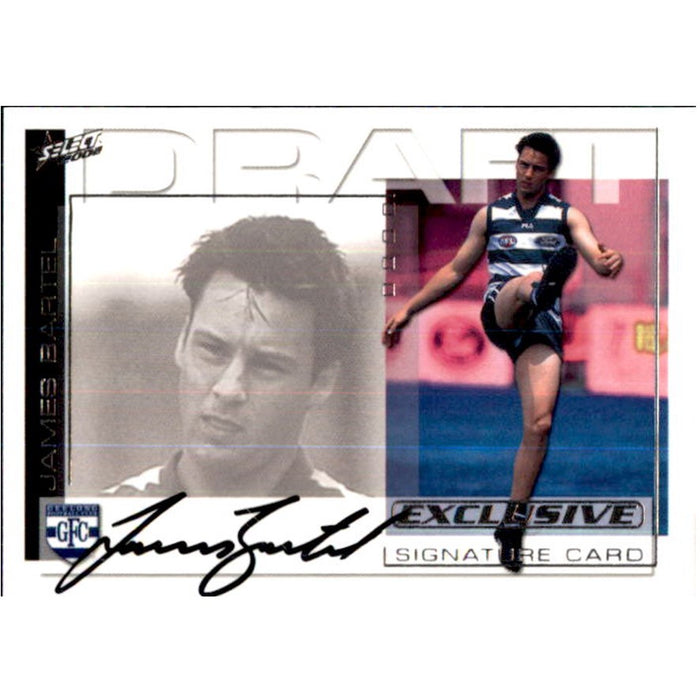 James Bartel, Draft Pick Signature, 2002 Select AFL Exclusive