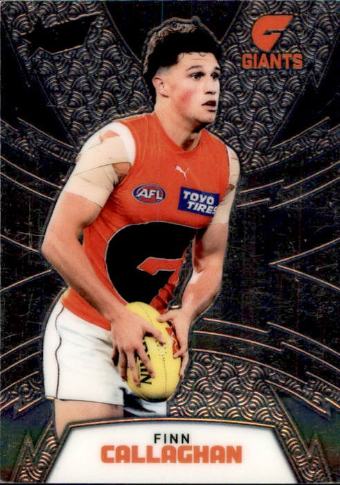 Finn Callaghan, LTR73, Luminous Thunderbolt Refractor, 2024 Select AFL Footy Stars