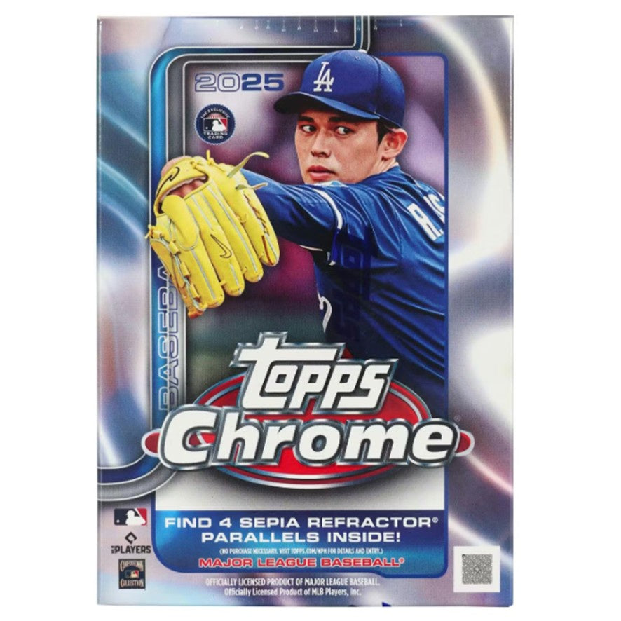 2025 Topps Chrome Baseball 7-Pack Blaster Box