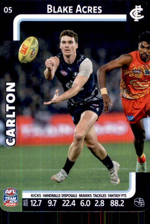 2025 Teamcoach AFL Common Cards - Cards 1 to 100 - Pick Your Card
