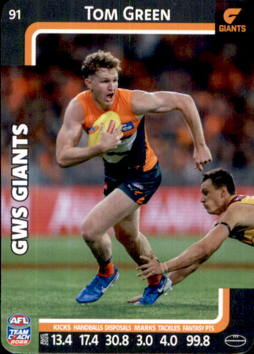 2025 Teamcoach AFL Common Cards - Cards 1 to 100 - Pick Your Card