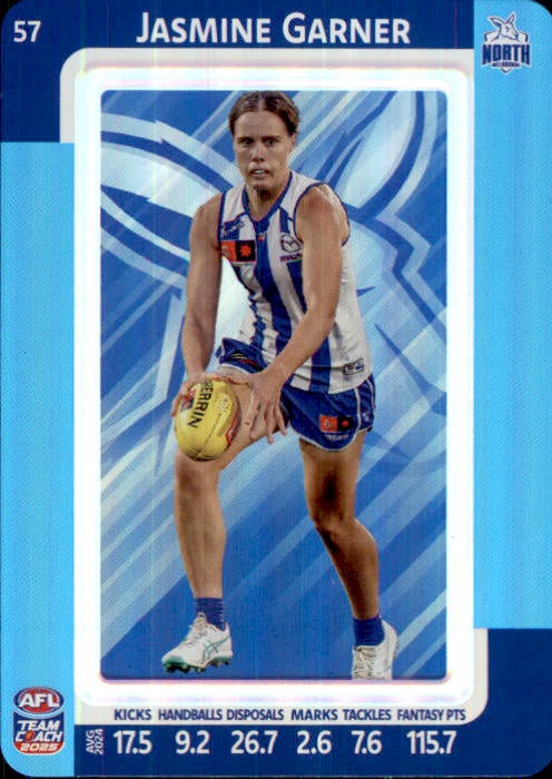 Jasmine Garner, #57, Blue Parallel, 2025 Teamcoach AFLW