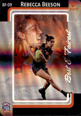 2025 Teamcoach AFLW Best & Fairest Cards - Cards BF-01 to BF-18 - Pick Your Card